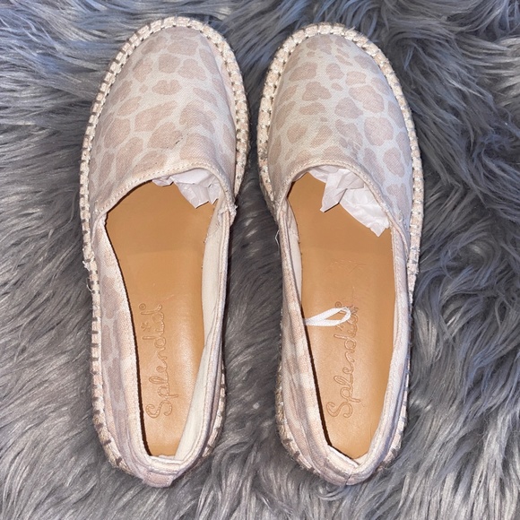 EUC Splendid Laney Animal Print Ivory Cheetah Espadrille Flats Size 8.5 - Picture 9 of 9